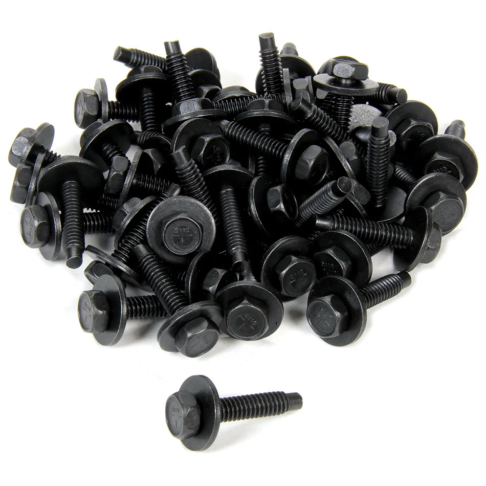 Allstar 16553-50 Body Bolt 1-1/8in 50pk Black