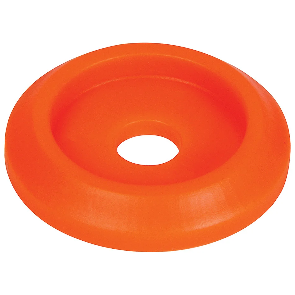 Allstar 18854-50 Body Bolt Washer Plastic Fluorescent Orange 50pk