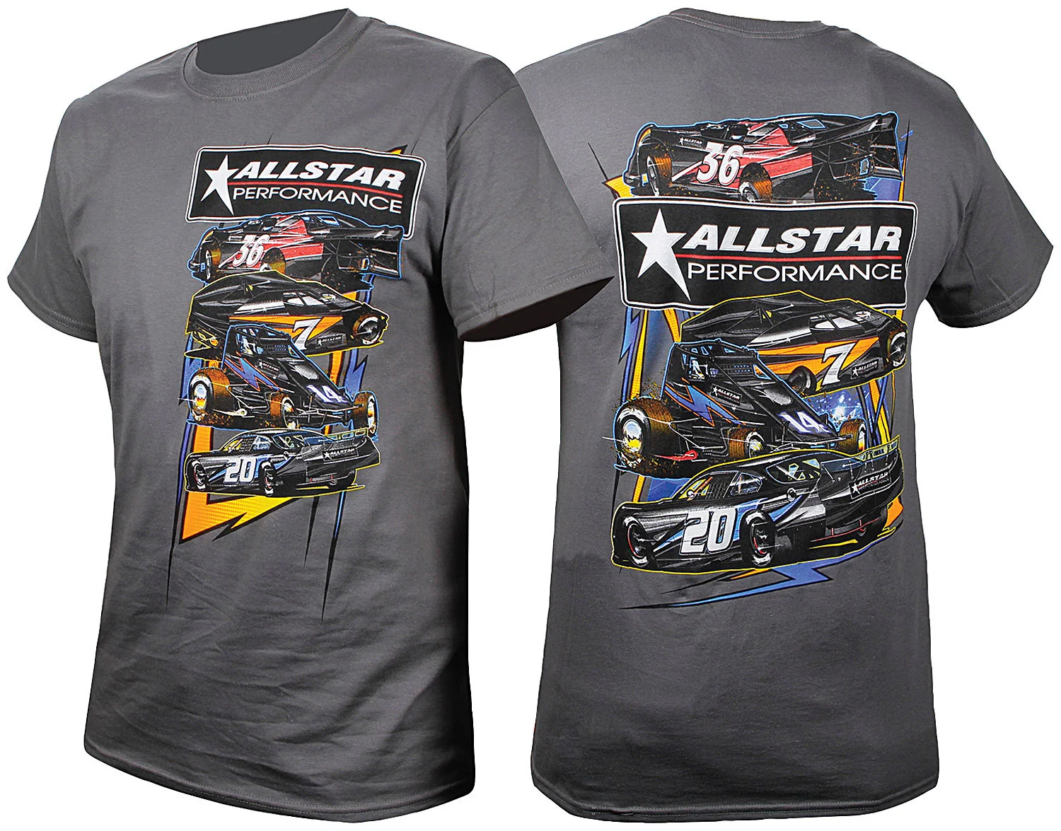 Allstar 99901L T-Shirt Dark Gray Circle Track Large