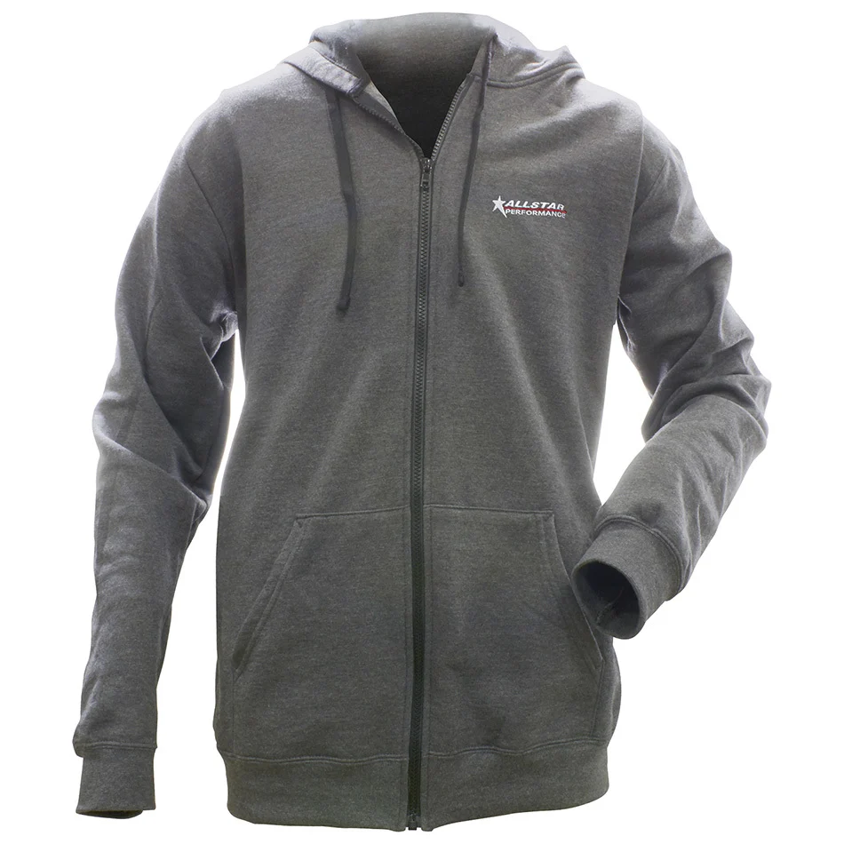 Allstar 99917S Allstar Full Zip Hooded Sweatshirt Charcoal S