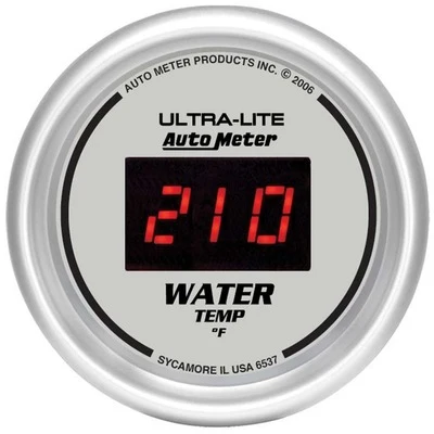 Autometer 6537 Ultra-Lite Digital 2-1/16” Water Temperature Gauge, Electrical