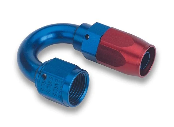 Earls AT818008ERL #8 180 Deg Ano-Tuff Hose End