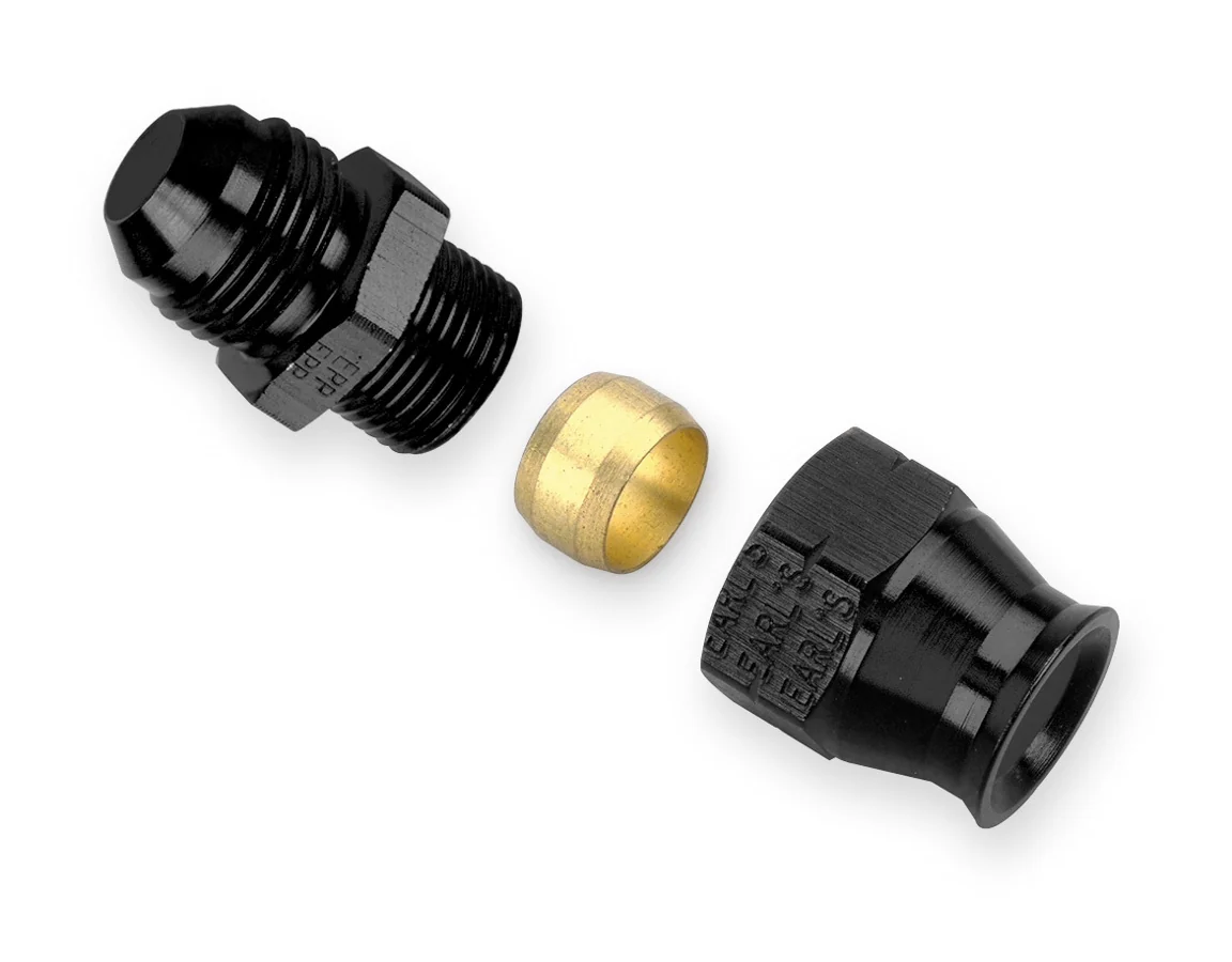 Earls AT165064ERL 1/4 Alum Tubing Adapter 6an Male