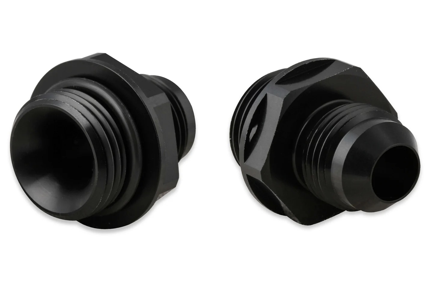 Earls AT585108ERL 8an Oil Cooler Adapter 2pk - Black