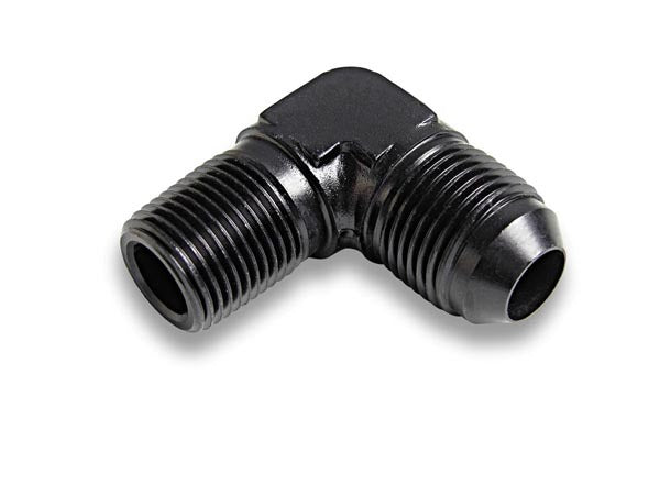 Earls AT982211ERL #10 Male to 3/8in NPT 90 Deg Ano-Tuff Adapter