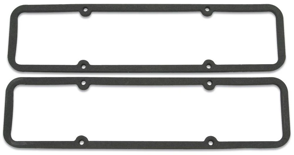 Edelbrock 7549 Valve Cover Gaskets, Small Block Chevy, 0.313 in. Thick, Rubber Composite