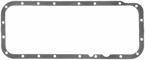 Fel-Pro 1808 Oil Pan Gasket, 0.094 in Thick, 1 Piece, Rubber Coated Fiber, Mopar B / RB / Hemi, Each