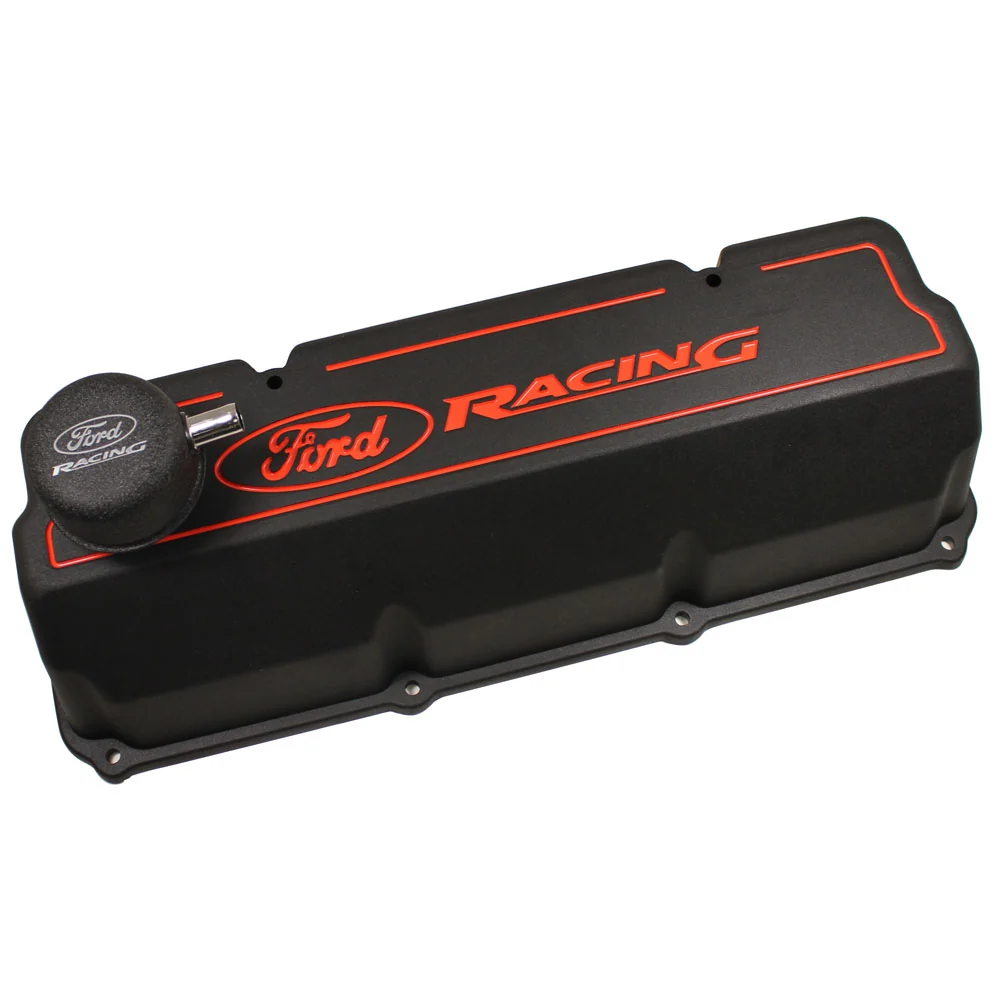 Ford M-6582-Z351B Valve Covers 351 Cleveland Black