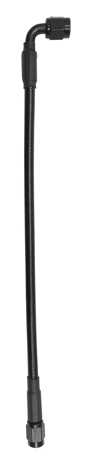 Fragola 322012-BL -3 Black EXT Stainless Straight/90-Degree Brake Line 12 inch