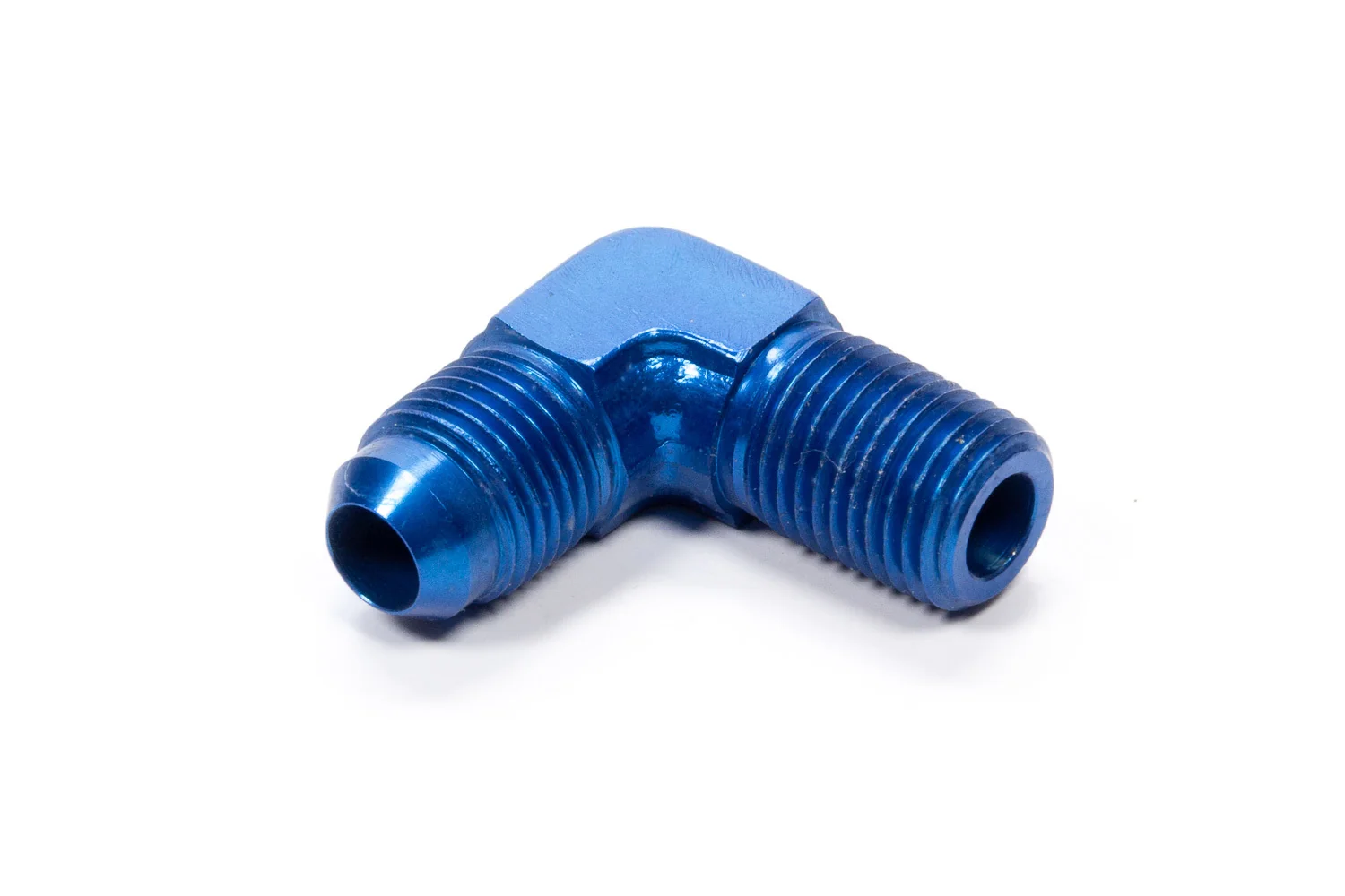 Fragola 482204 Blue -4 AN to 1/8” NPT 90 Degree Adapter Fitting