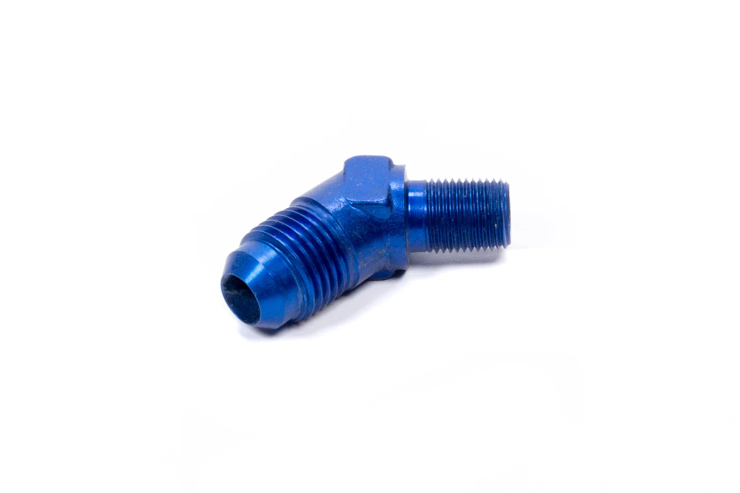 Fragola 482362 Blue -6 AN to 1/8” NPT 45 Degree Adapter Fitting
