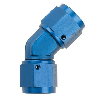 Fragola 496208 Blue -8 AN 45 Degree Union Coupler