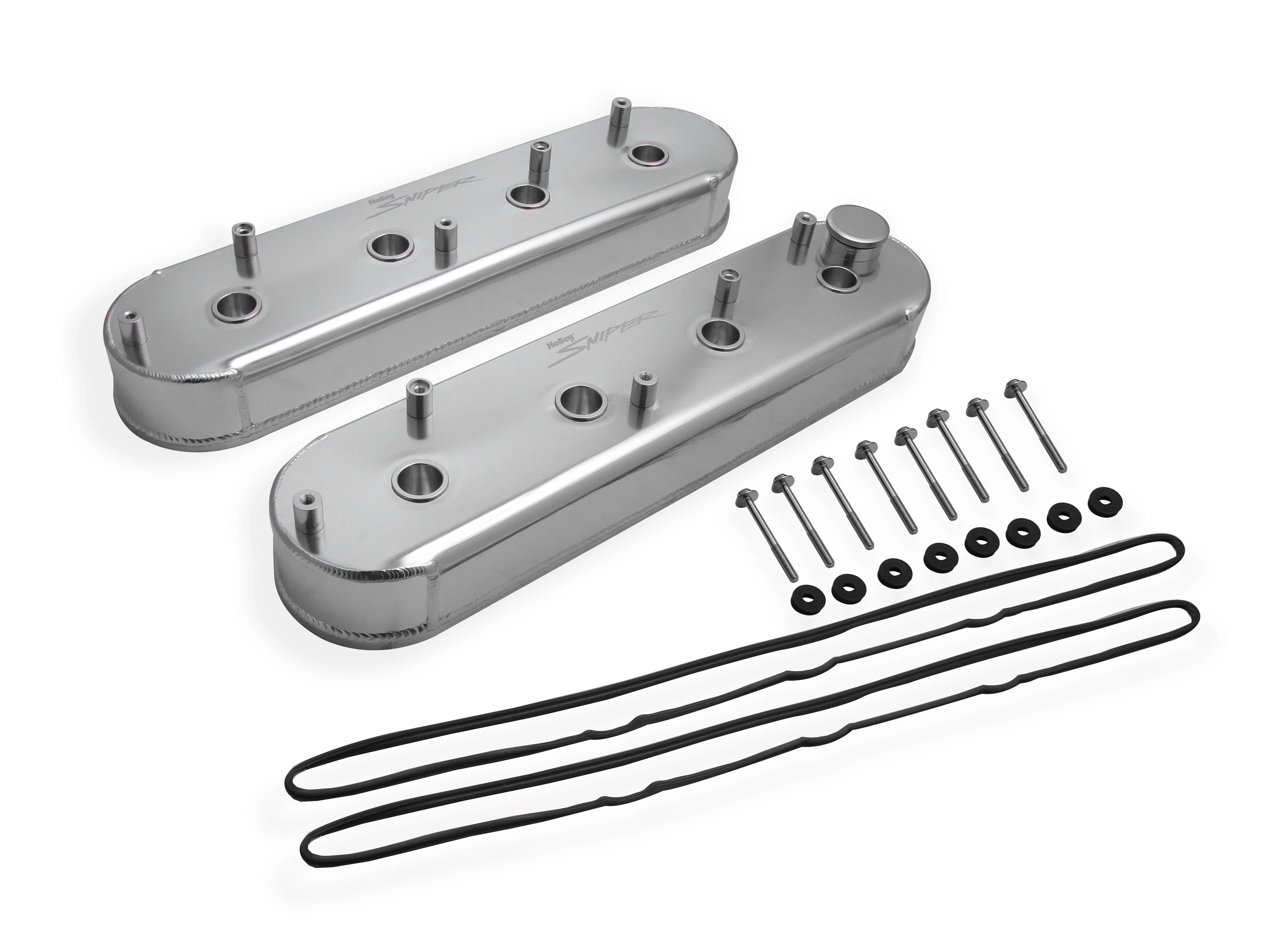 Holley 890014 Sniper Fabricated Valve Covers SGM LS Tall
