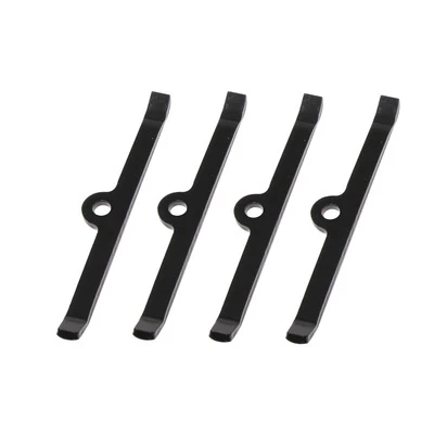 Moroso 68501 Hold-Down Tabs, Small Block Chevy, Steel, Black Powdercoat, Set Of 4