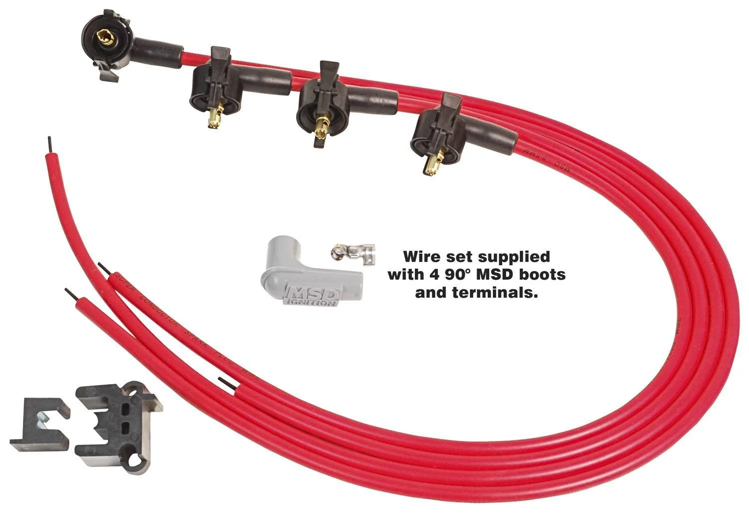 MSD Ignition 31689 8.5mm Spark Plug Wire Set - 4-Cyl. Midget