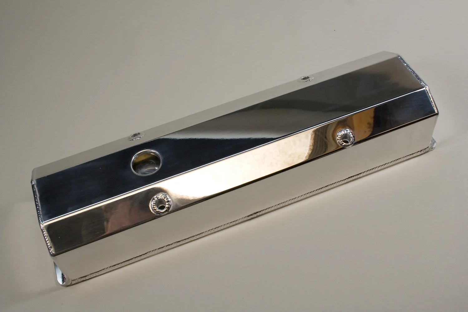 PRW Power 4035001 Aluminum Fabricated Tall Valve Covers SBC, Polished