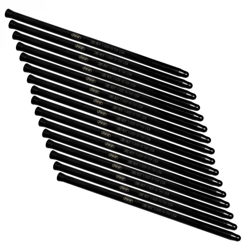 PRW Power 9439125-C Ball/Cup End Pushrods 3/8, 9.125 Length, .080 Wall, Set of 16