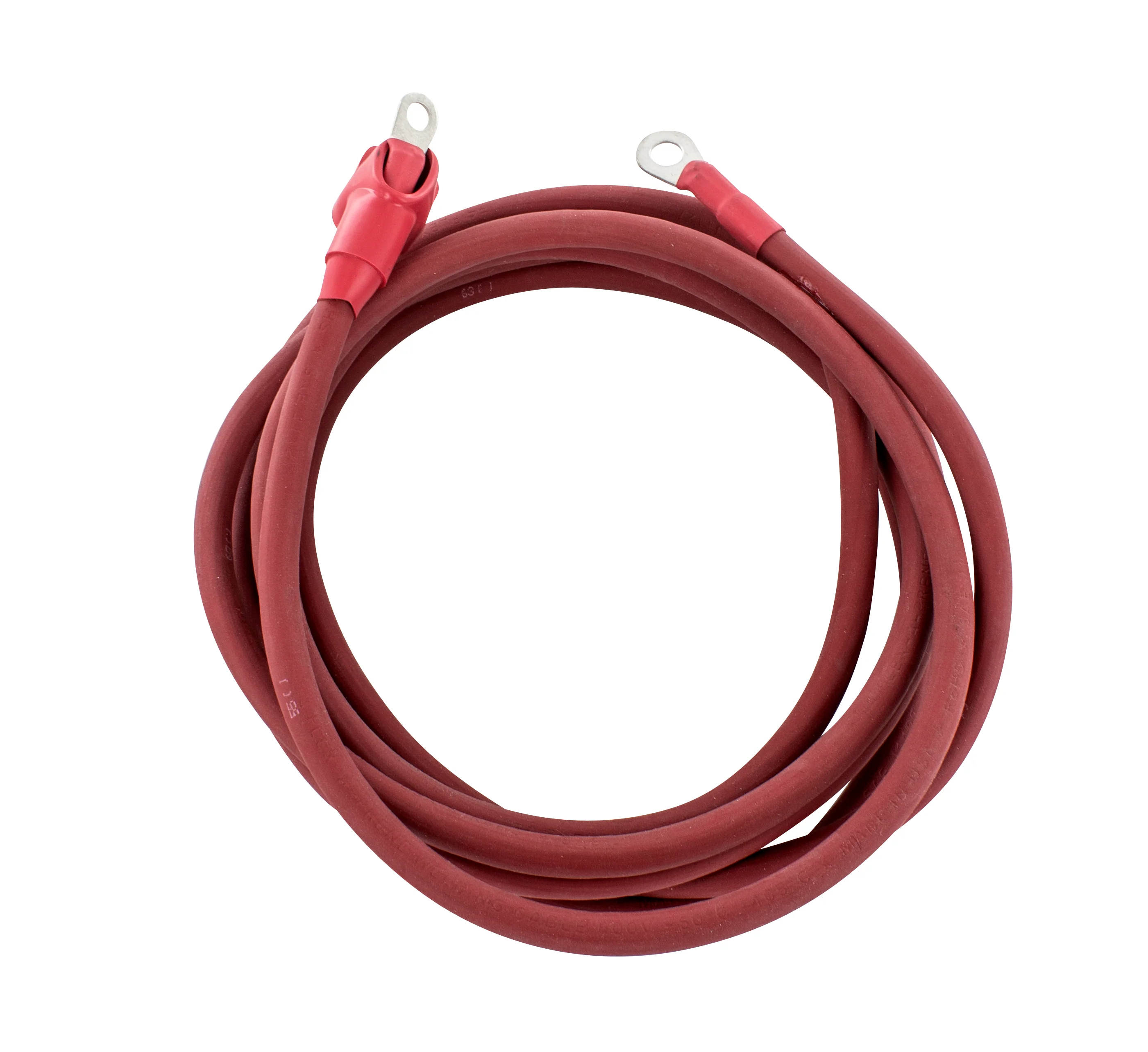 Powermaster 1-5412-130 Alternator Charge Wire 4-Gauge 12 Foot 1/4 and 5/16 Eyelets