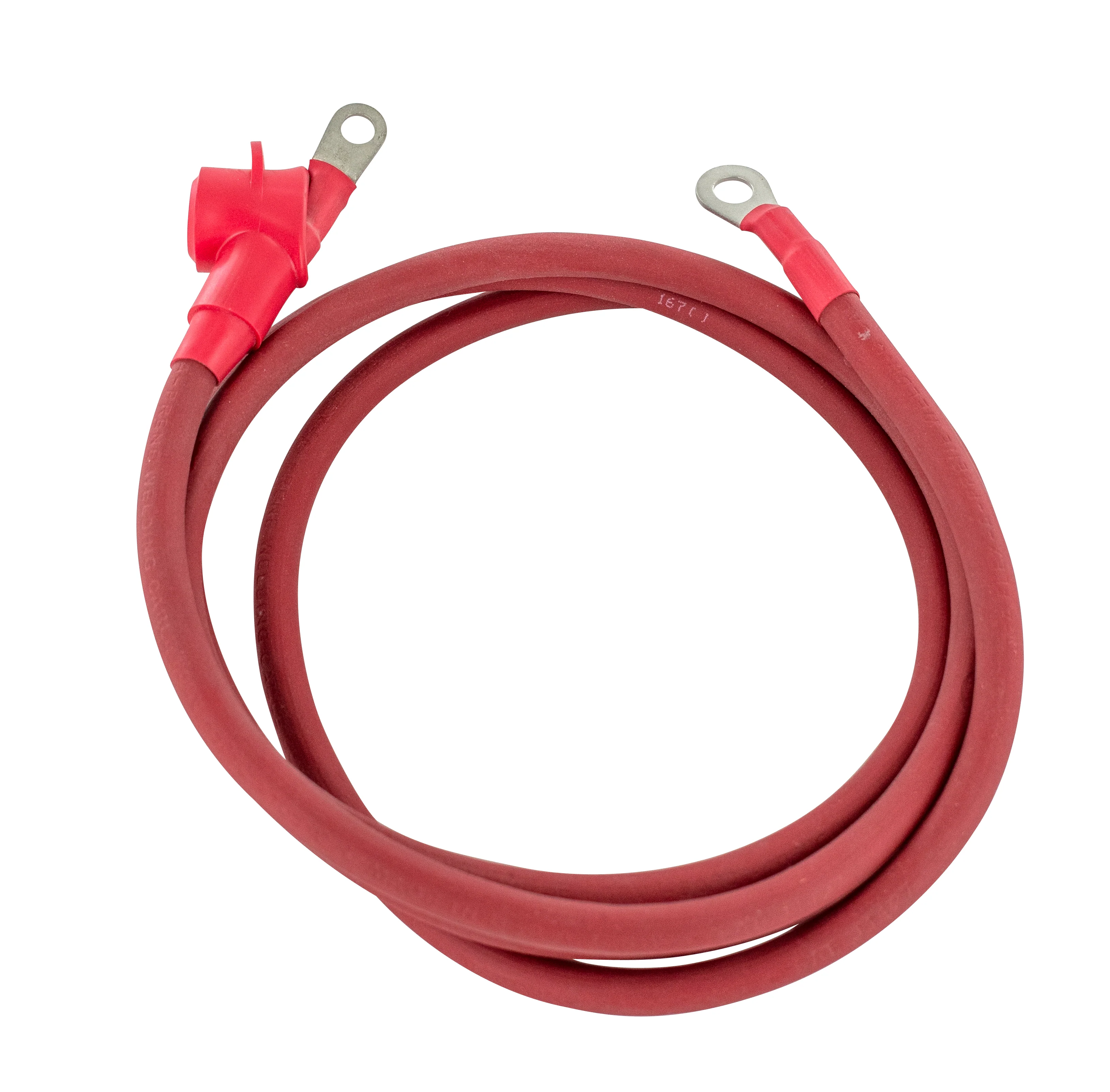 Powermaster 1-546-130 Alternator Charge Wire 4-Gauge 6 Foot 1/4 and 5/16 Eyelets