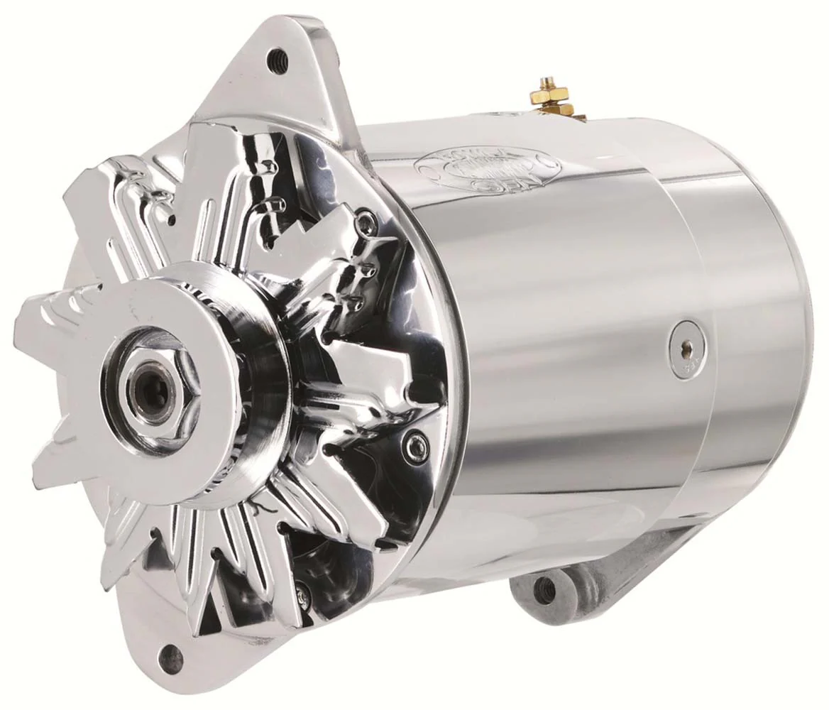 PowerGEN GM Polish Short 90A 12V w/Pulley for 3/8 Belt