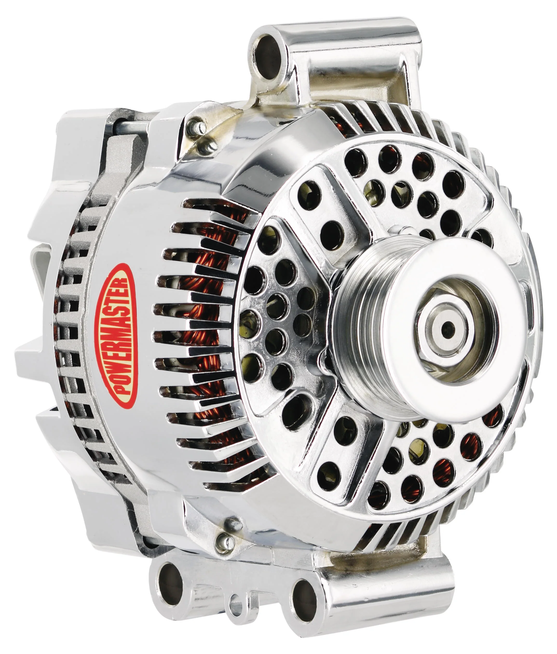 Powermaster 37767 Ford 3G Style Alternator 200 Amp Chrome