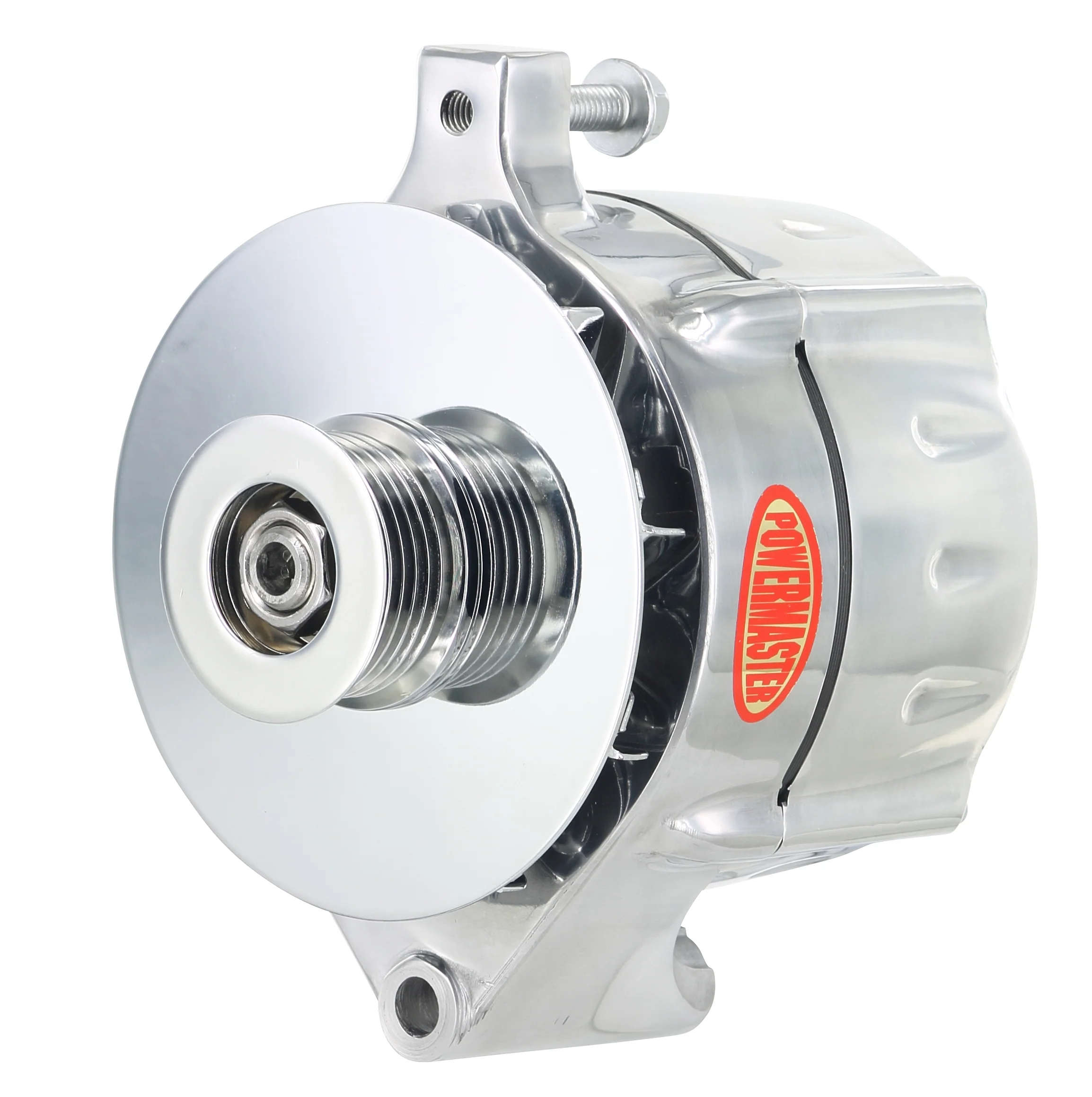 Powermaster 8-67140-344 Jeep Upgrade Alternator 150 Amp Polished w/ Baffle