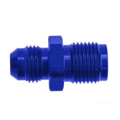 Redhorse Performance 5070-06-11-1 AN Male to Inverted Flare Male Fuel Pump/Carb Fitting, -6 to 11/16-18, Blue