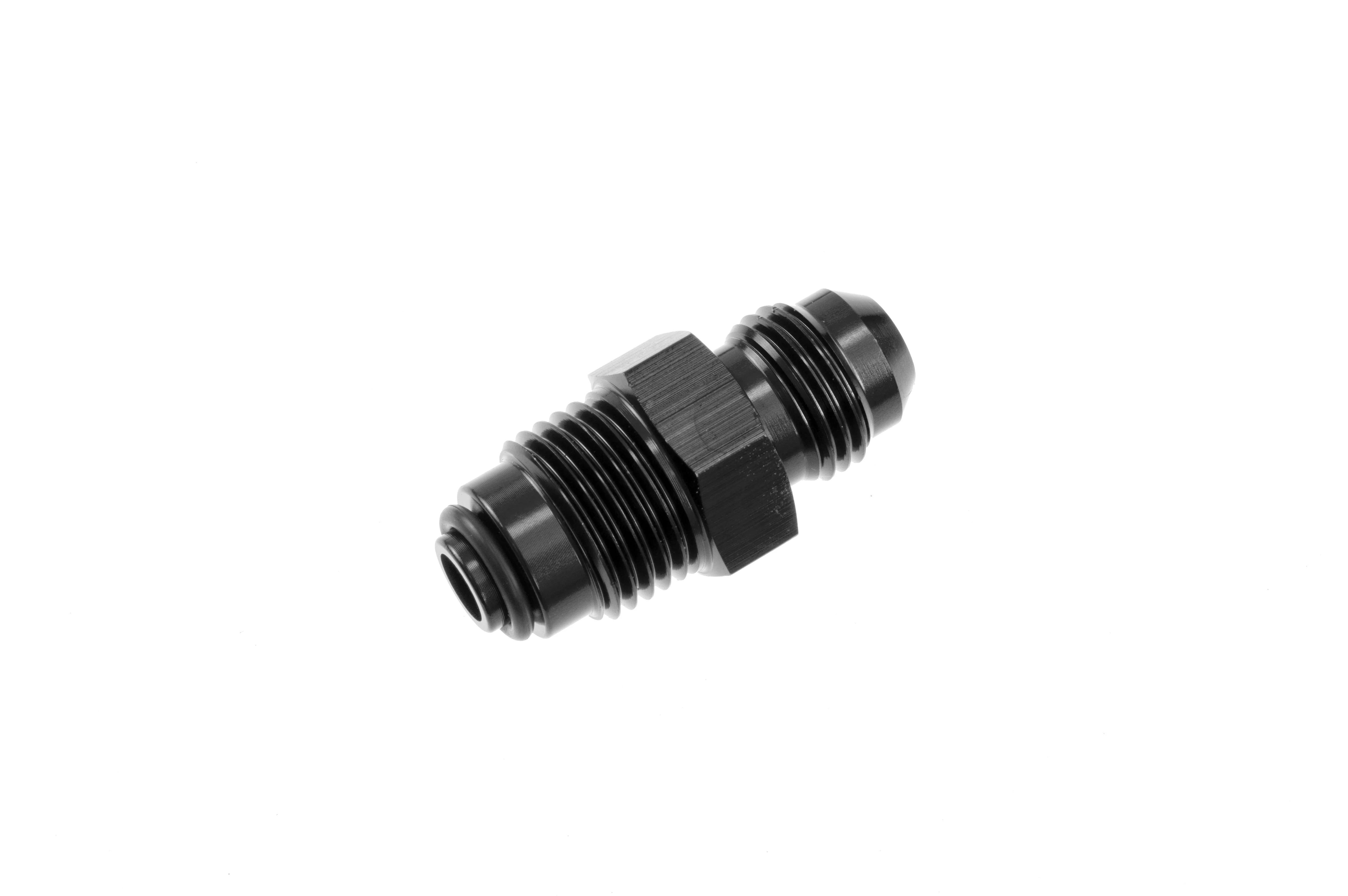 Redhorse Performance 8163-06-58-2 AN Male to Metric O-Ring Aluminum Adapter, -6 to 5/8-18, Black