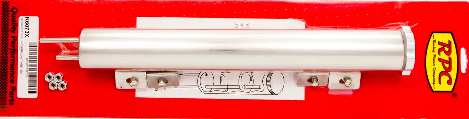 RPC R6073X 15In Polished Stainless Overflow Tank