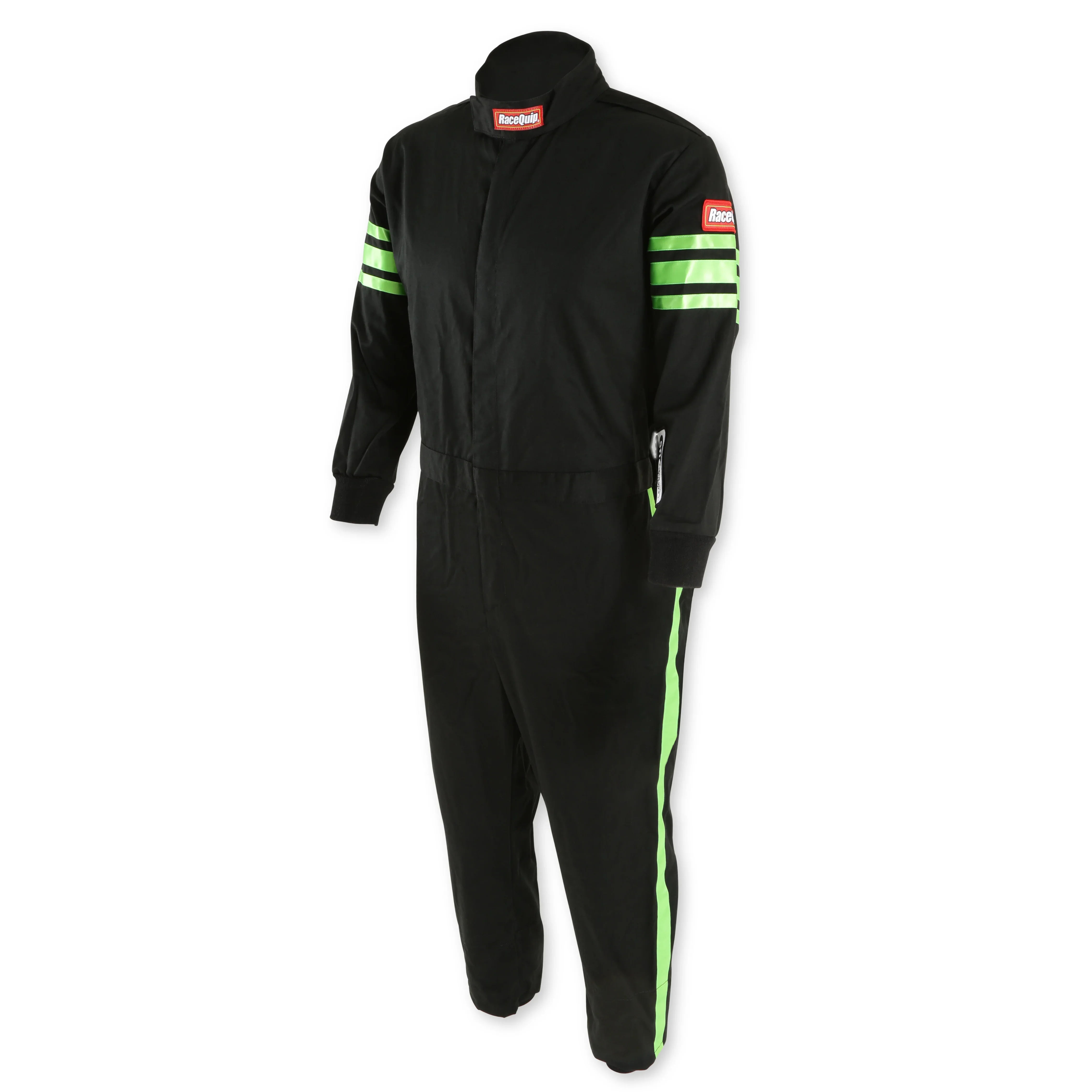 Racequip 1950792 Black Suit Single Layer Kids Small Green Trim - Image 3