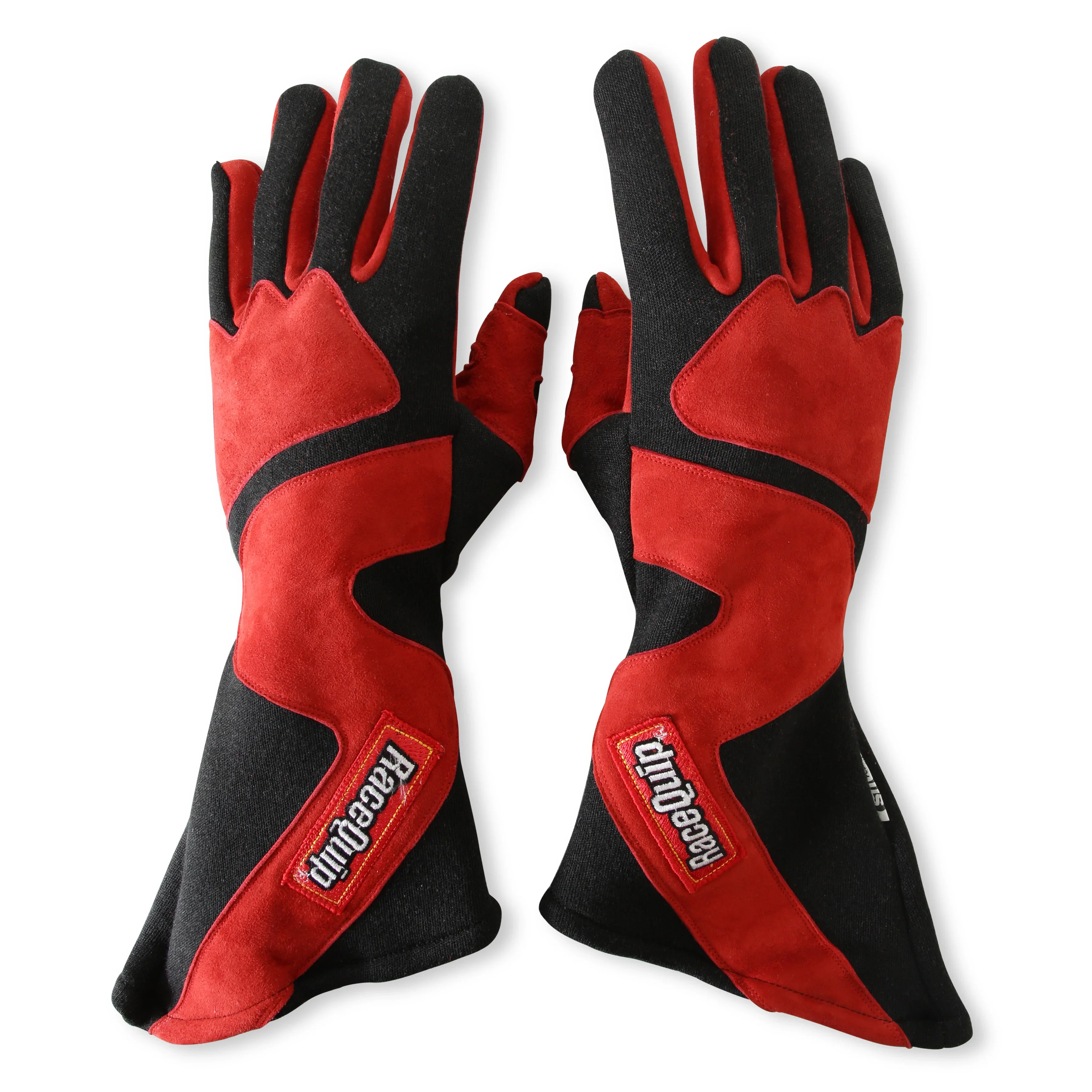 Racequip 358103 Gloves Outseam Black/Red Medium SFI-5 - Image 2