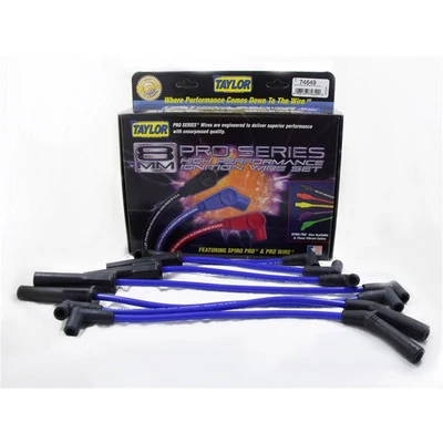 Taylor 74649 Spiro-Pro 8MM Spark Plug Wire Set Jeep 4.0L L6 Blue