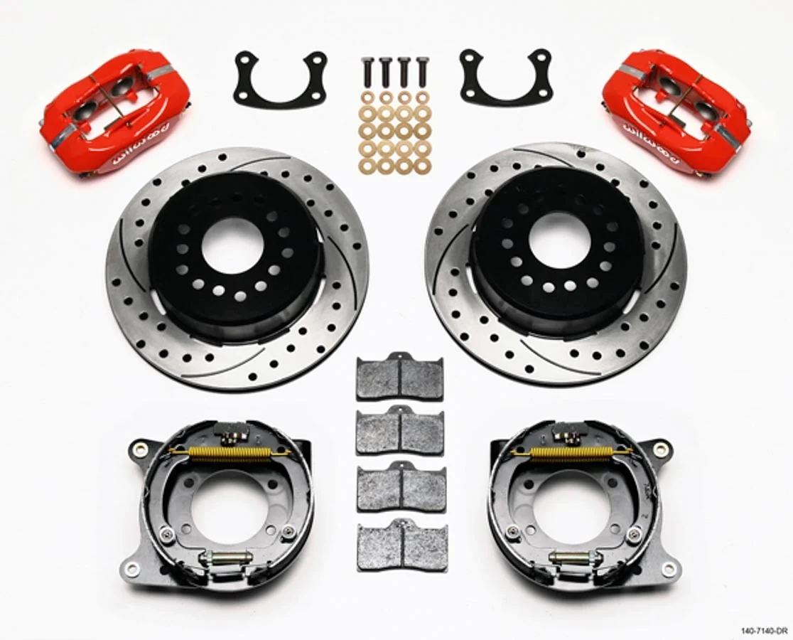 Wilwood 140-7140-DR Big Ford New Style 2.50 Offset Drilled / Red